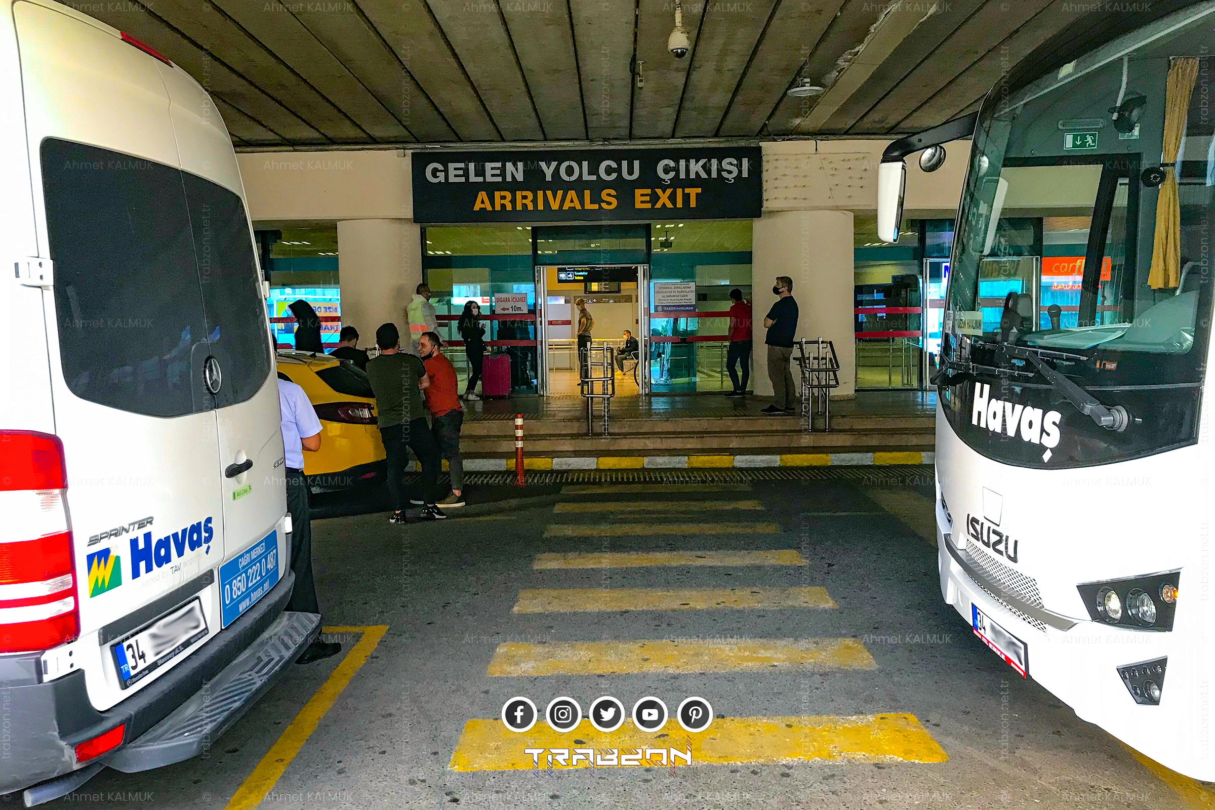 Trabzon Havalimanı İç Hatlar Gelen Yolcu Çıkışı